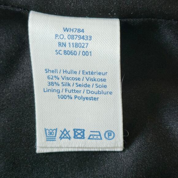 Boden Kensington Geometric Print Silk Blend Cap Sleeved Midi Dress Size 6 - Picture 5 of 10